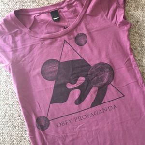 Obey Propaganda Purple Moons triad t shirt